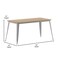 Flash Furniture 30x60 Table Brown Umbrella Top/Silver Steel Frame JJ-T146120-BRSL-GG - alternate 2